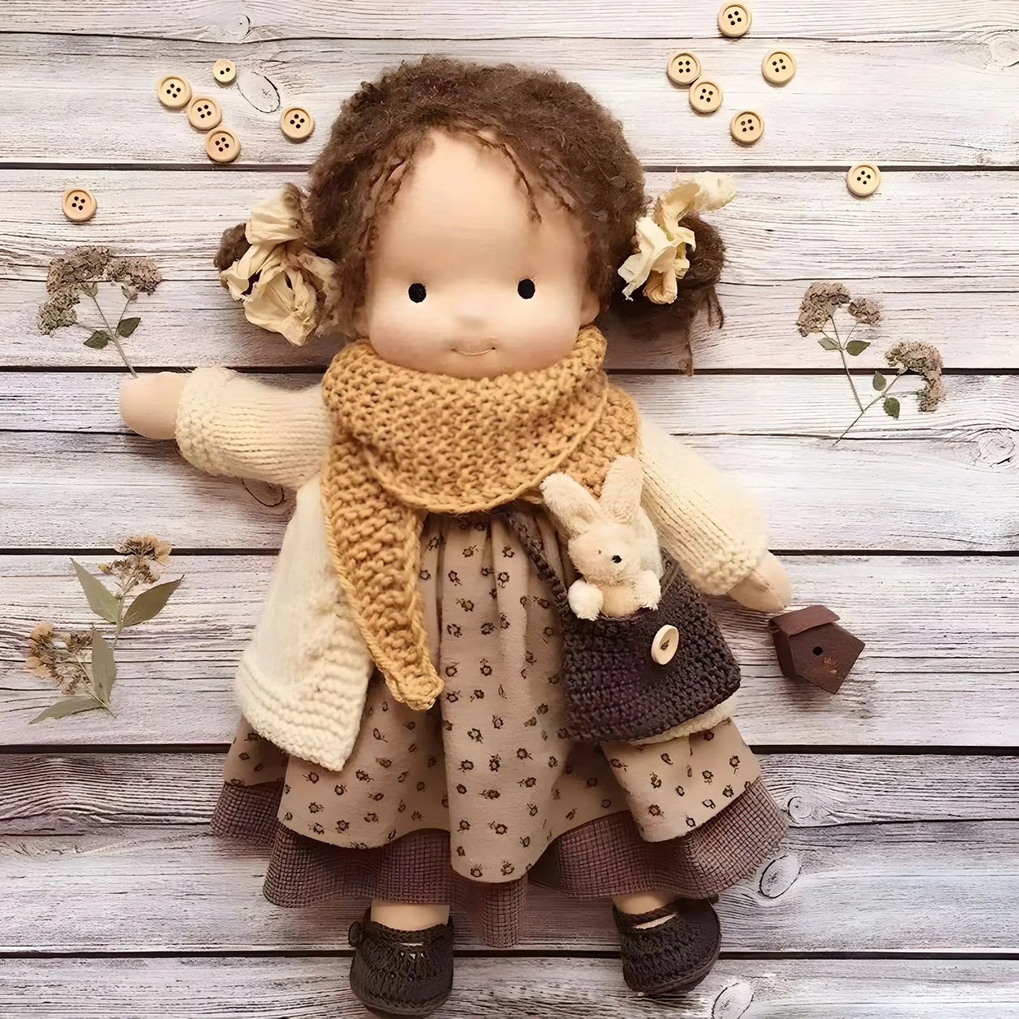 🎁🎁The Best Gift for Kids-Handmade Waldorf Doll👧(Buy2 Free Shipping) Luxinsly