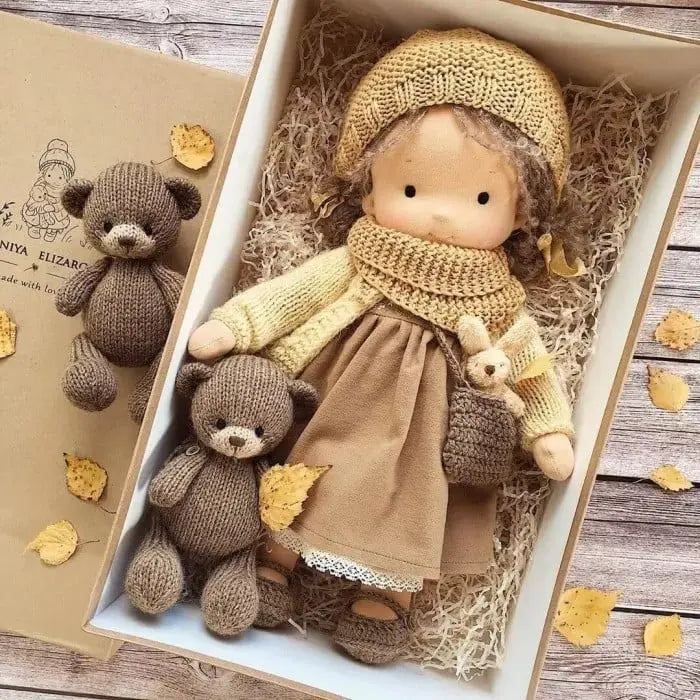 🎁🎁The Best Gift for Kids-Handmade Waldorf Doll👧(Buy2 Free Shipping) Luxinsly