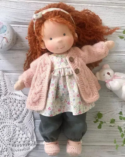 🎁🎁The Best Gift for Kids-Handmade Waldorf Doll👧(Buy2 Free Shipping) Luxinsly