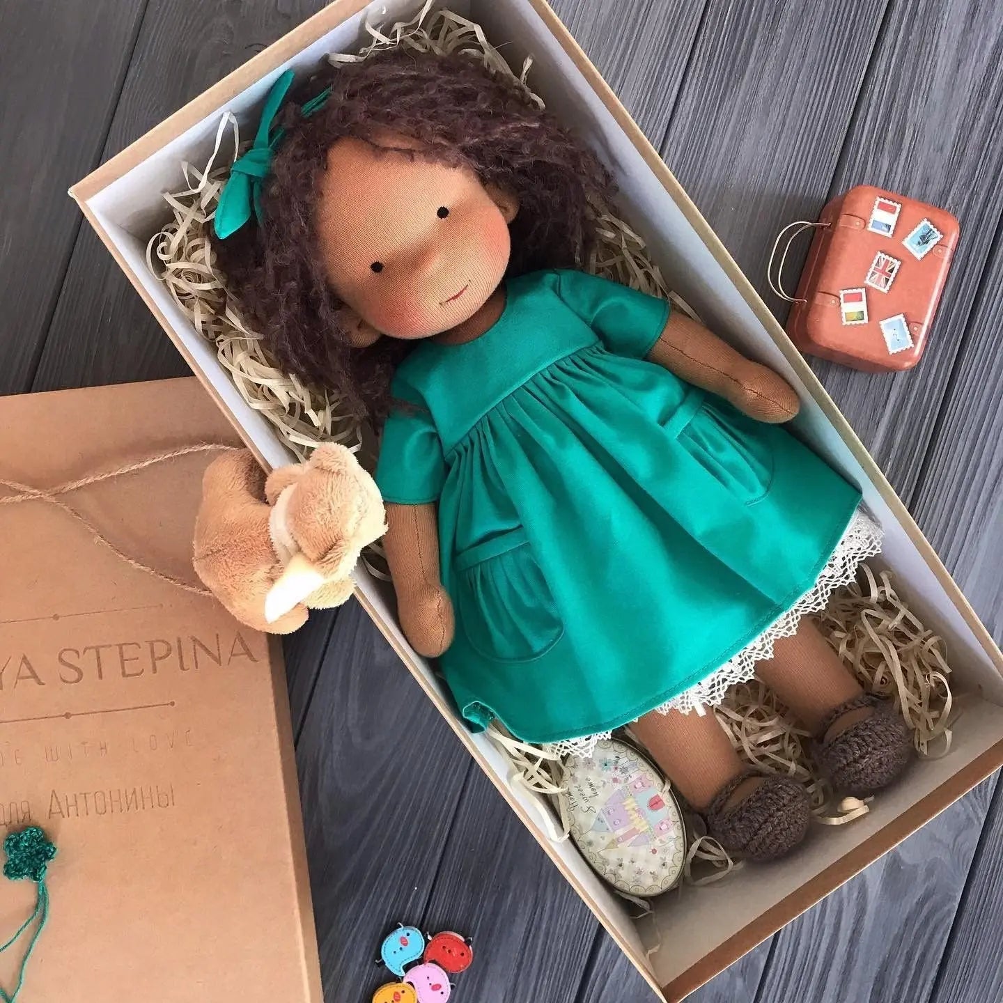 🎁🎁The Best Gift for Kids-Handmade Waldorf Doll👧(Buy2 Free Shipping) Luxinsly