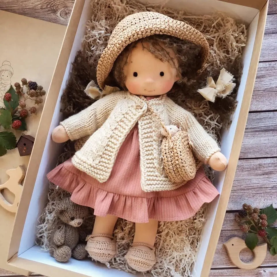 🎁🎁The Best Gift for Kids-Handmade Waldorf Doll👧(Buy2 Free Shipping) Luxinsly