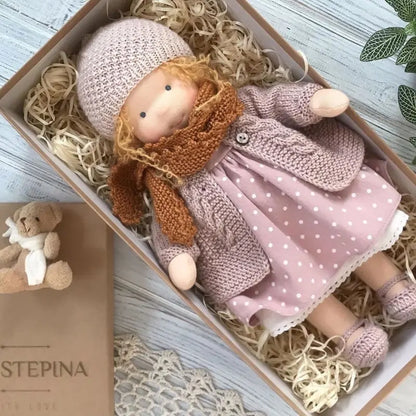 🎁🎁The Best Gift for Kids-Handmade Waldorf Doll👧(Buy2 Free Shipping) Luxinsly