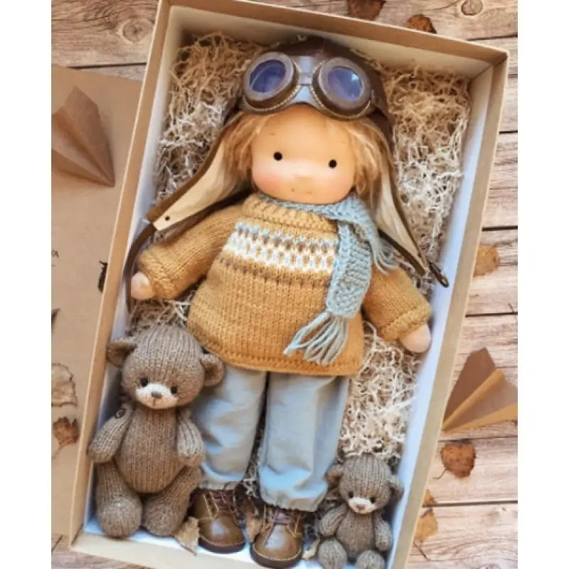 🎁🎁The Best Gift for Kids-Handmade Waldorf Doll👧(Buy2 Free Shipping) Luxinsly