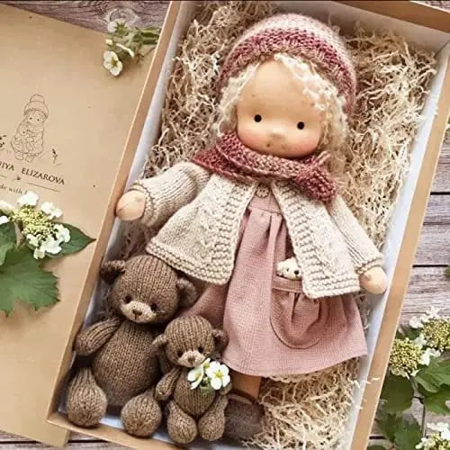 🎁🎁The Best Gift for Kids-Handmade Waldorf Doll👧(Buy2 Free Shipping) Luxinsly