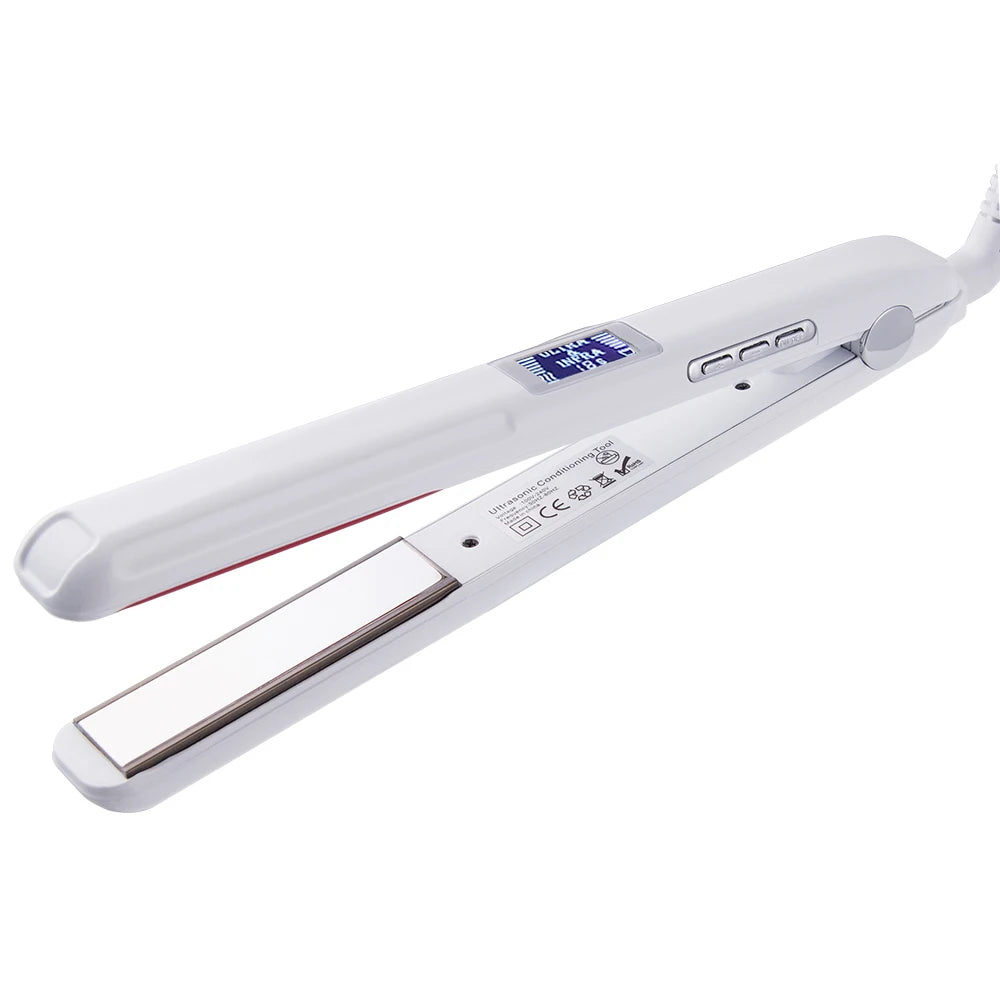 Ultrasonic Infrared Hair Flat Iron: Keratin Treatment for Frizzy Hair