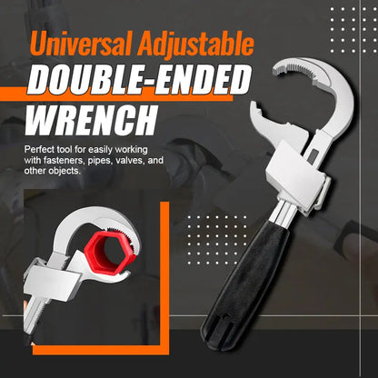 Universal Double Ended Wrench (+3 FREE Attachments) | LAST DAY OF SALE! Luxinsly