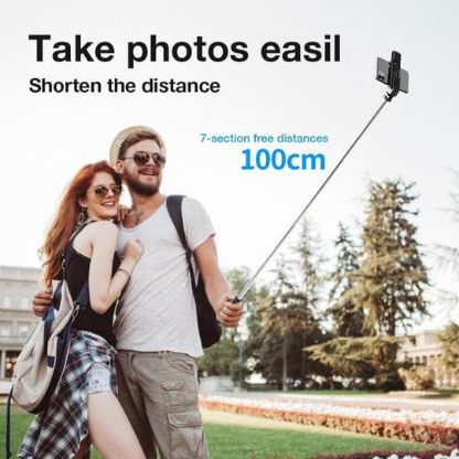 Bluetooth Selfie Stick with Built-in Light: SELFIEPRO - Luxinsly