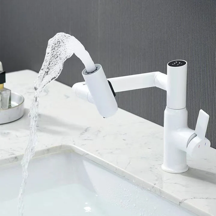 Smart Digital Display Hot and Cold Bathroom Basin Faucet