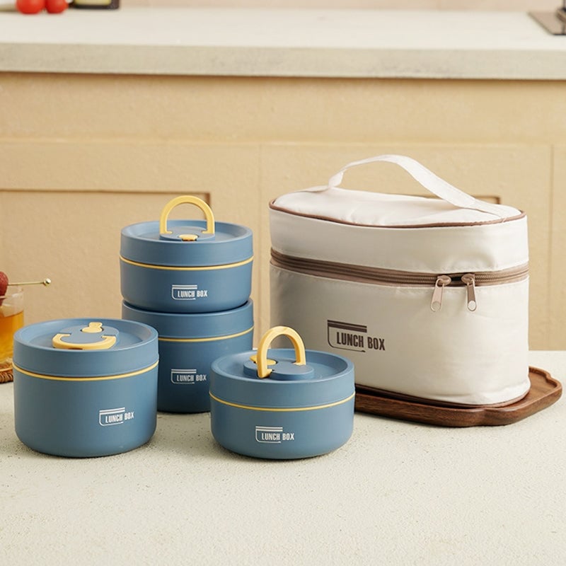 Portable Insulated Lunch Container Set - Luxinsly