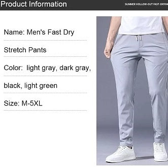 Men‘s Fast Dry Stretch Pants | FINAL DAY OF SALE! - Luxinsly