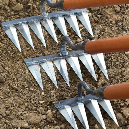 Heavy-Duty Garden Weeding Rake Tool - Luxinsly