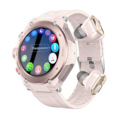 Smartwatch with Integrated Wireless Earphones (Compatible with iPhone & Android) - Luxinsly