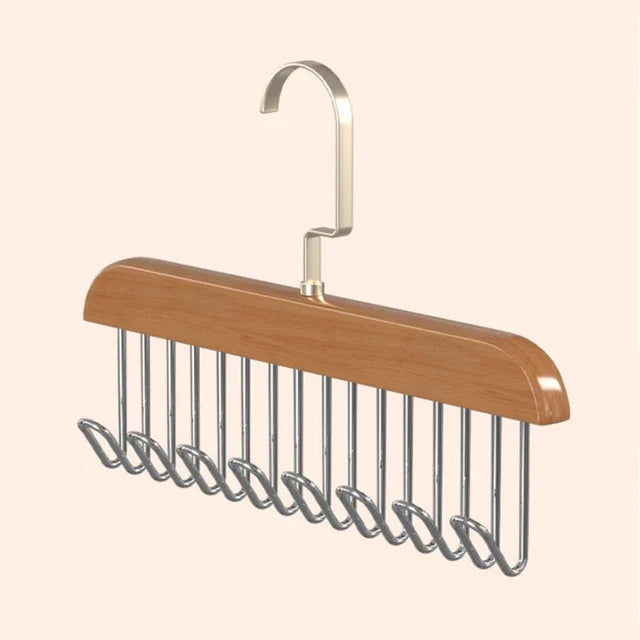 Solid Wood Closet Hanger Organizer - Luxinsly