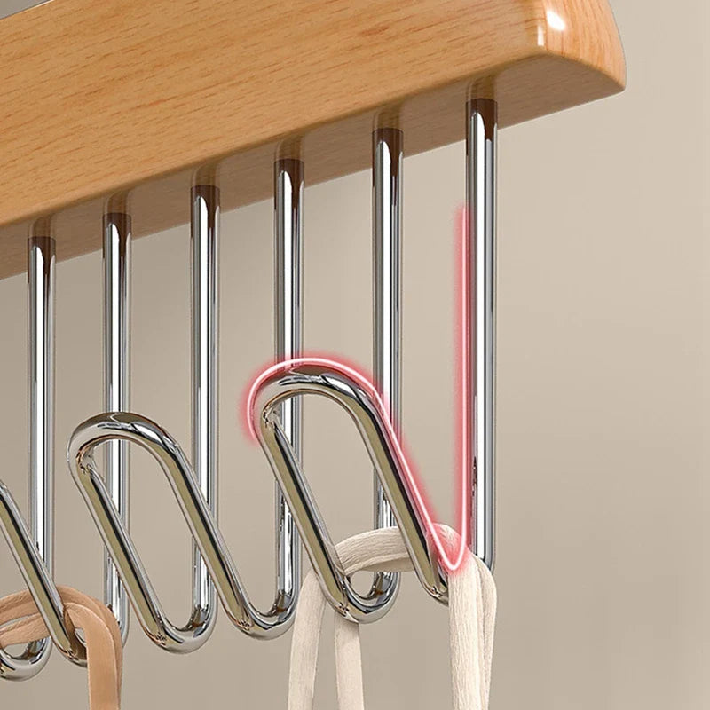 Solid Wood Closet Hanger Organizer