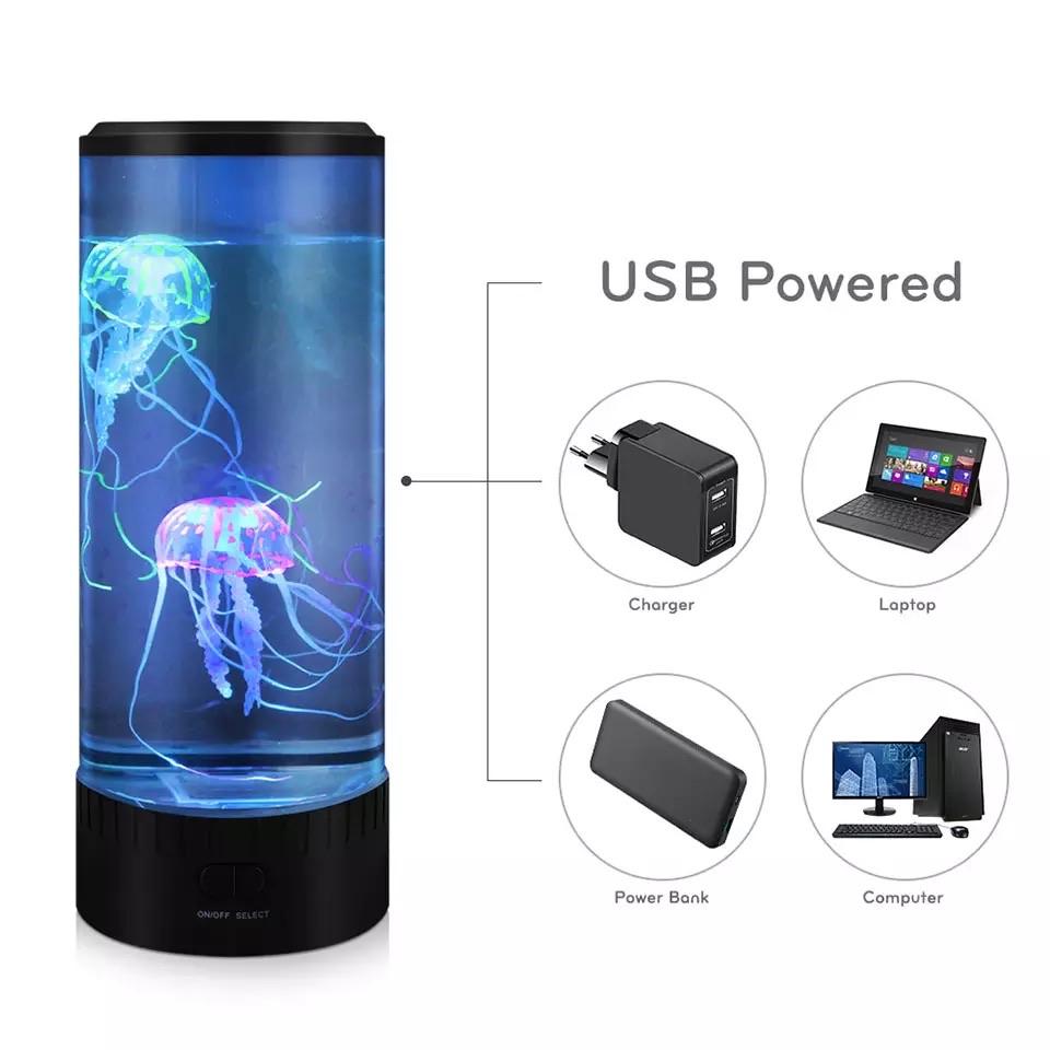 Led Jellyfish Aquarium Lamp