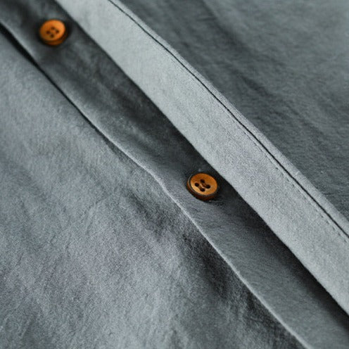 Men’s “Katana” Japanese Linen Shirt | Last Day Sale! - Luxinsly