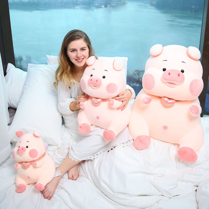 Jumbo Pink Pig Plush Toy - Luxinsly