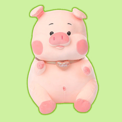 Jumbo Pink Pig Plush Toy - Luxinsly